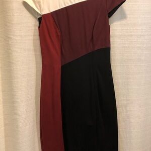 WHBM. Size 0. Color block dress. Cap sleeves.